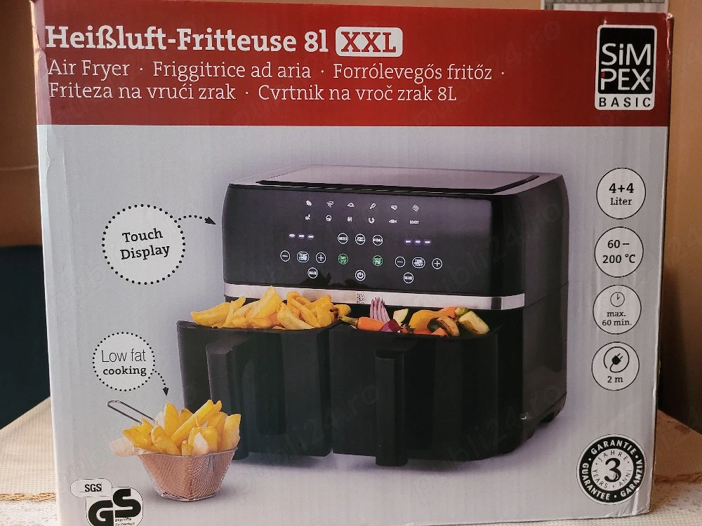 Fripteuza cu aer cald 