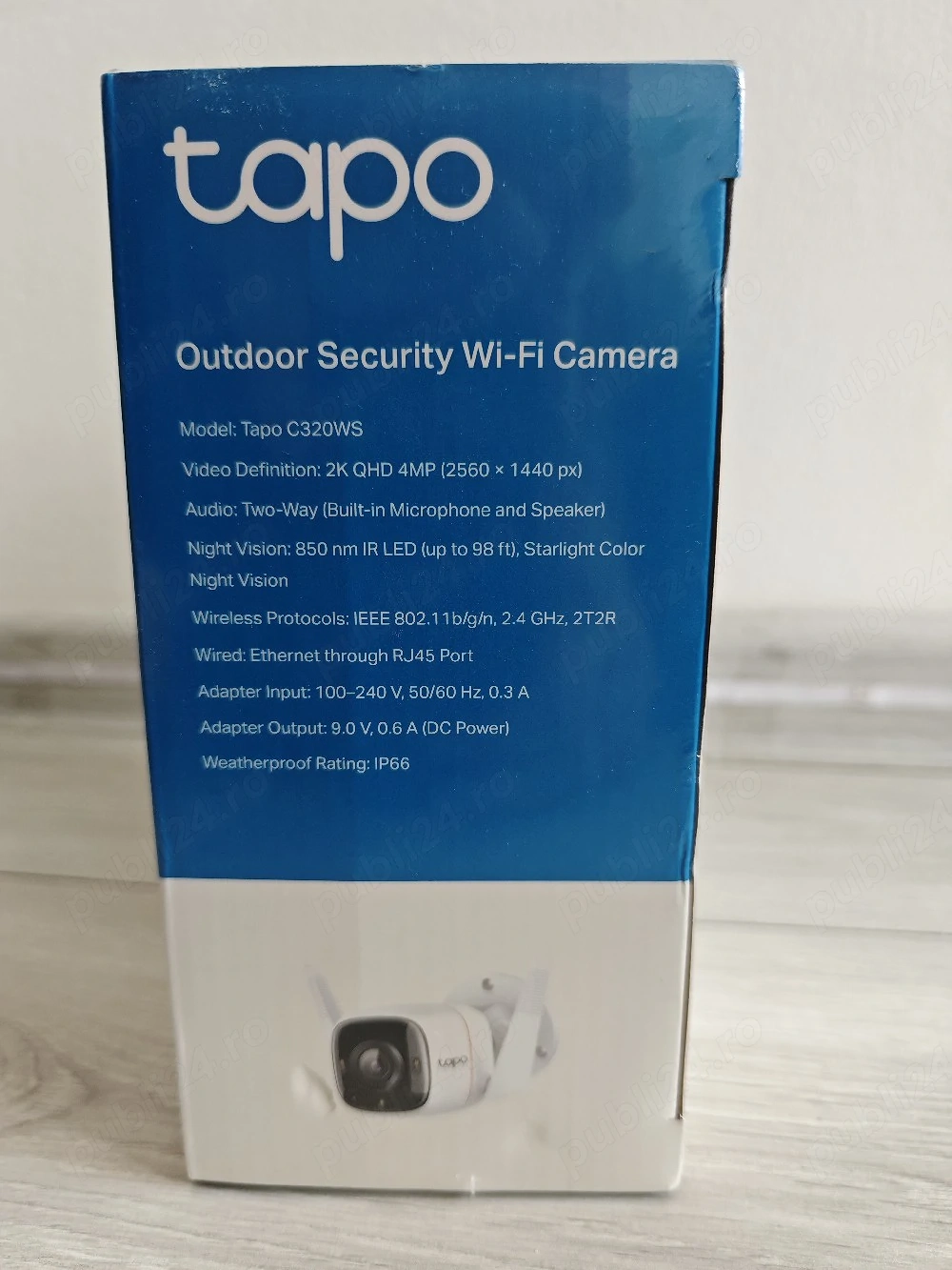 Cameră Supraveghere Exterior TP-Link Tapo C320WS   2K QHD   Nouă Sigilată