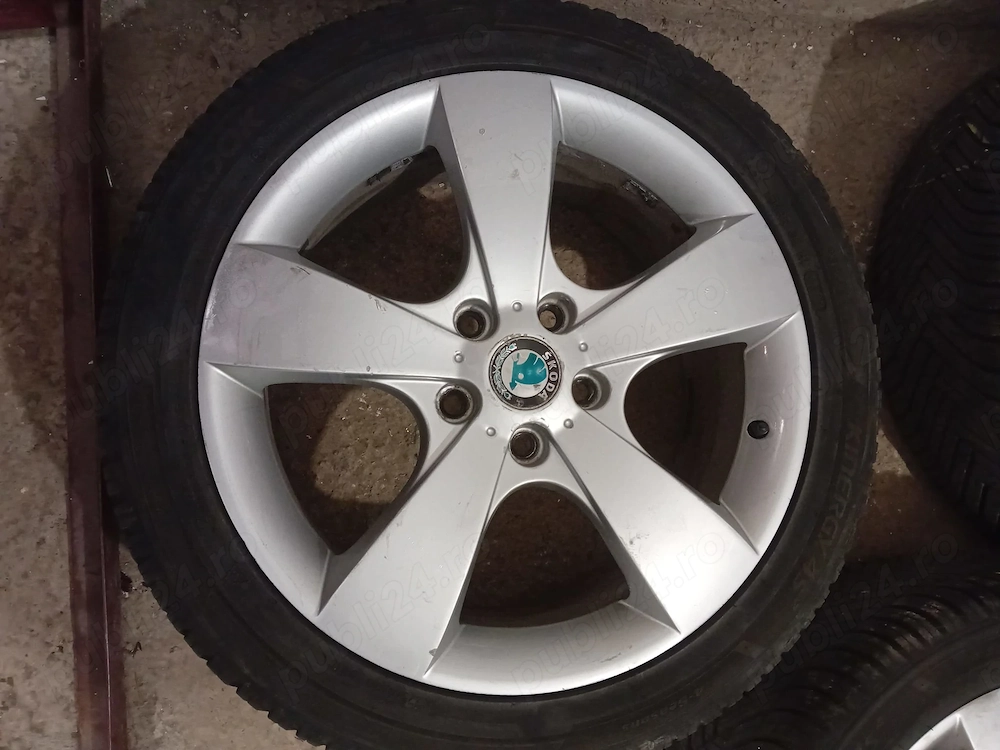 Jante+Anvelope Skoda Octavia 2 R17