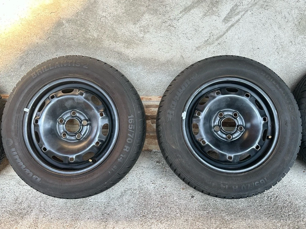 Set jante R14 anvelope 165 70 r14