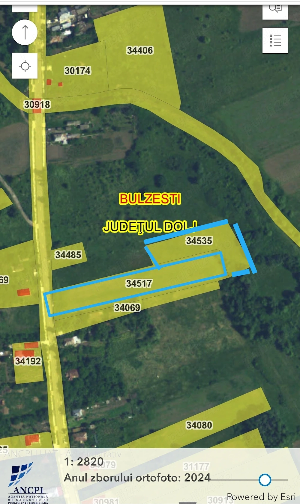 Vînd teren intravilan & extravilan 7000mp*30km Craiova 