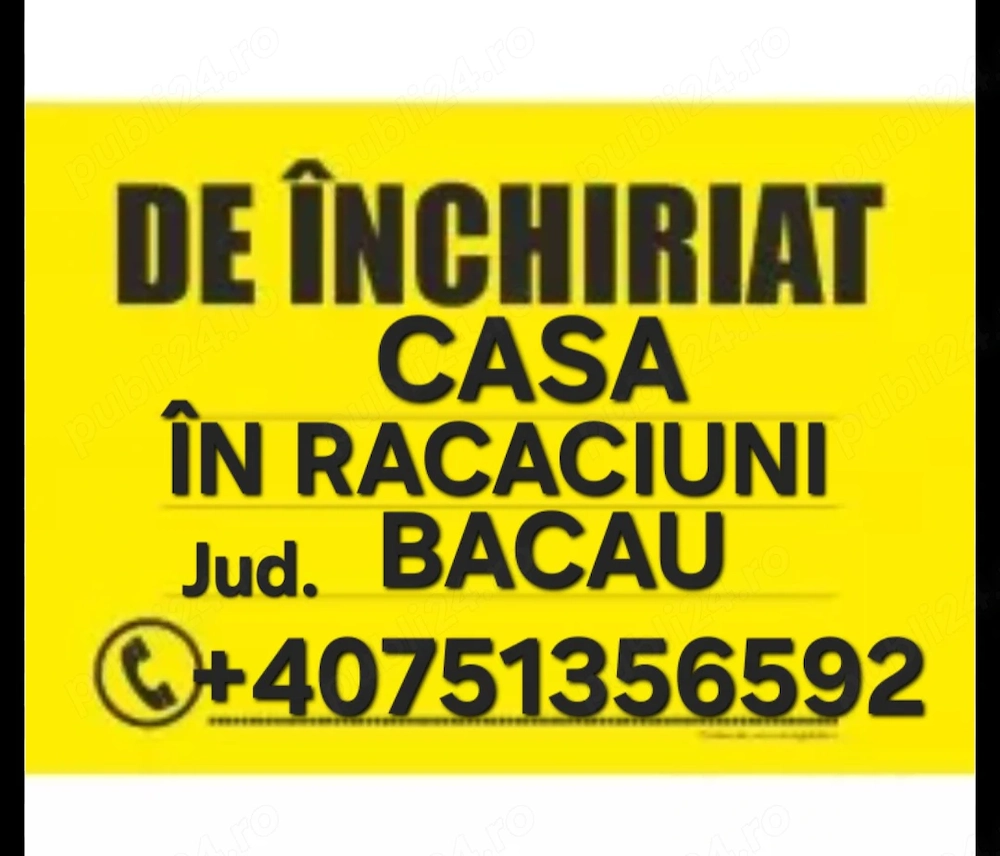 Casa de închiriat Racacini