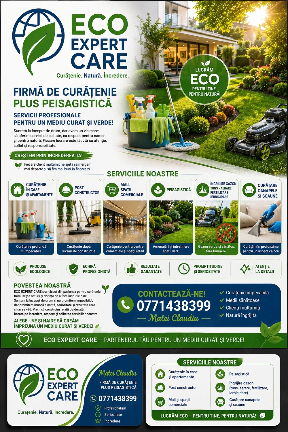 Servicii de curatenie si peisagistica 
