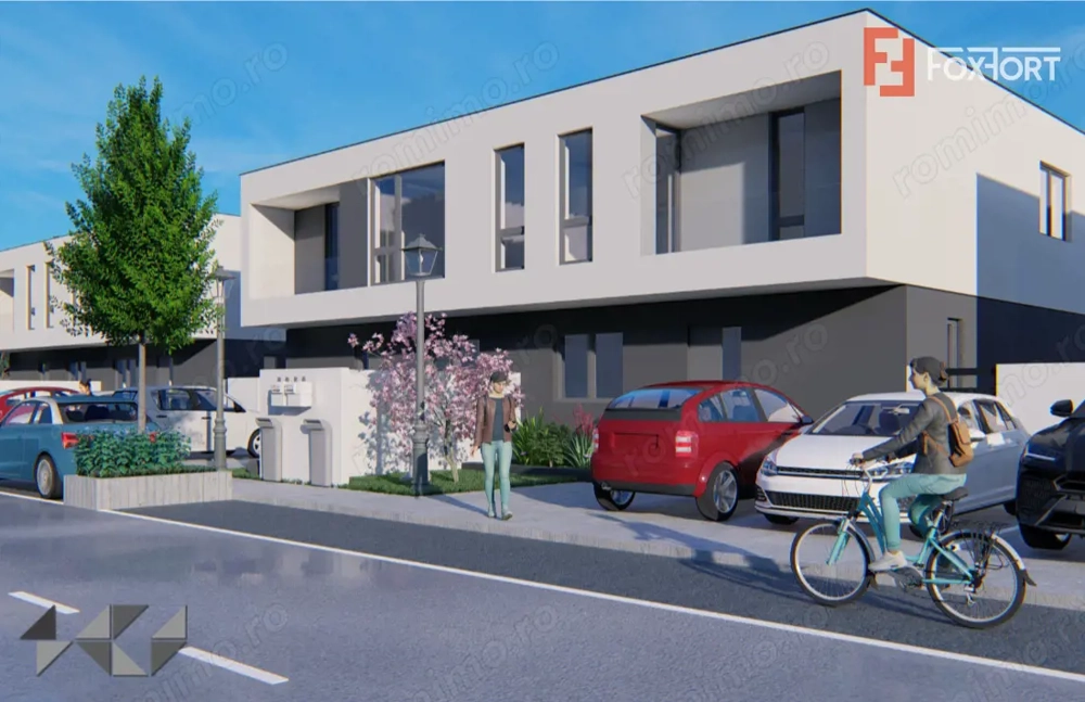 Duplex intreg 8 camere, LA ROSU, de vanzare in Sacalaz, la intrare