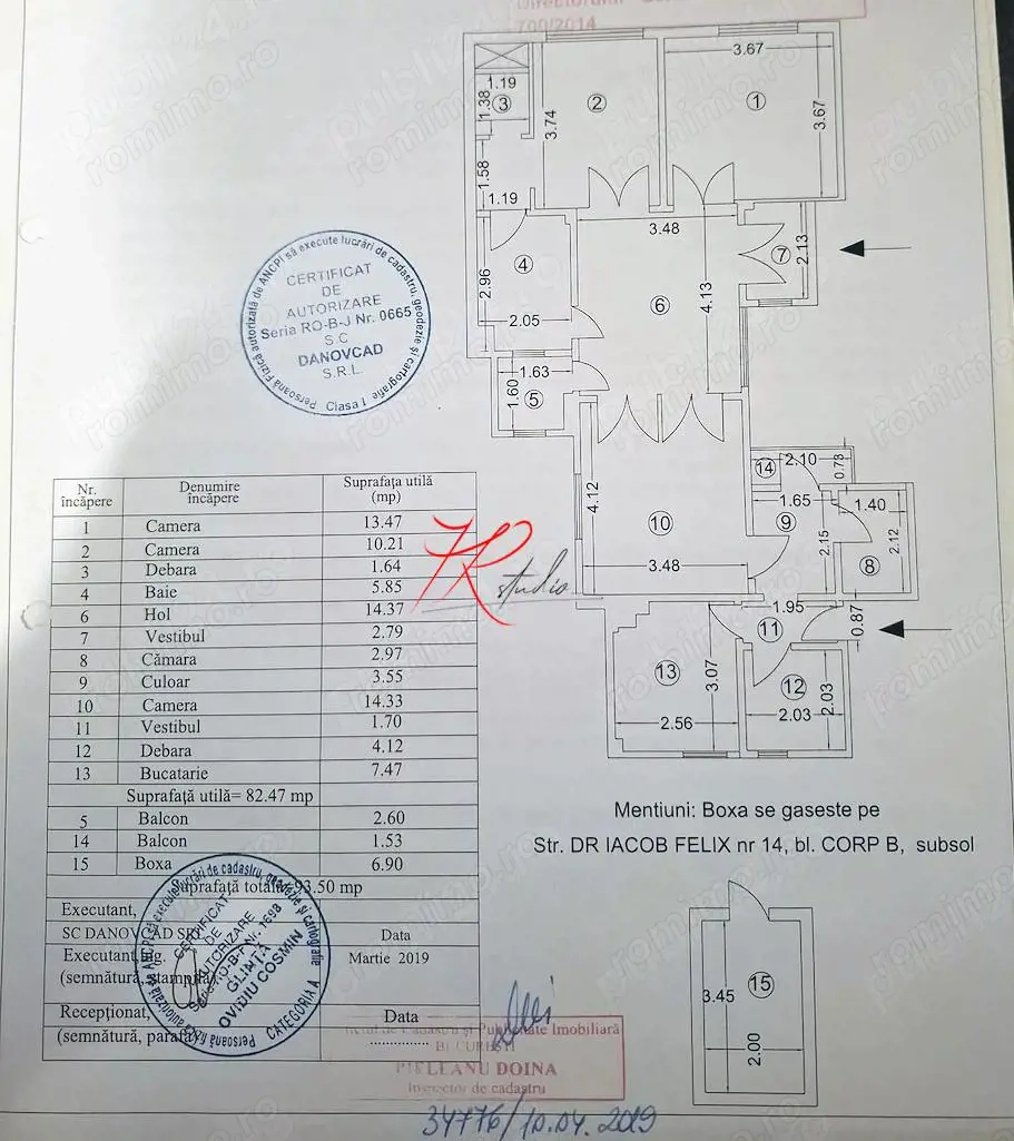 Vanzare spatiu 4 camere Piata Victoriei