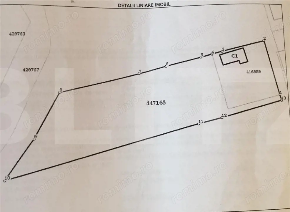 Teren și casa de vanzare, 6263 mp, zona Plopi 