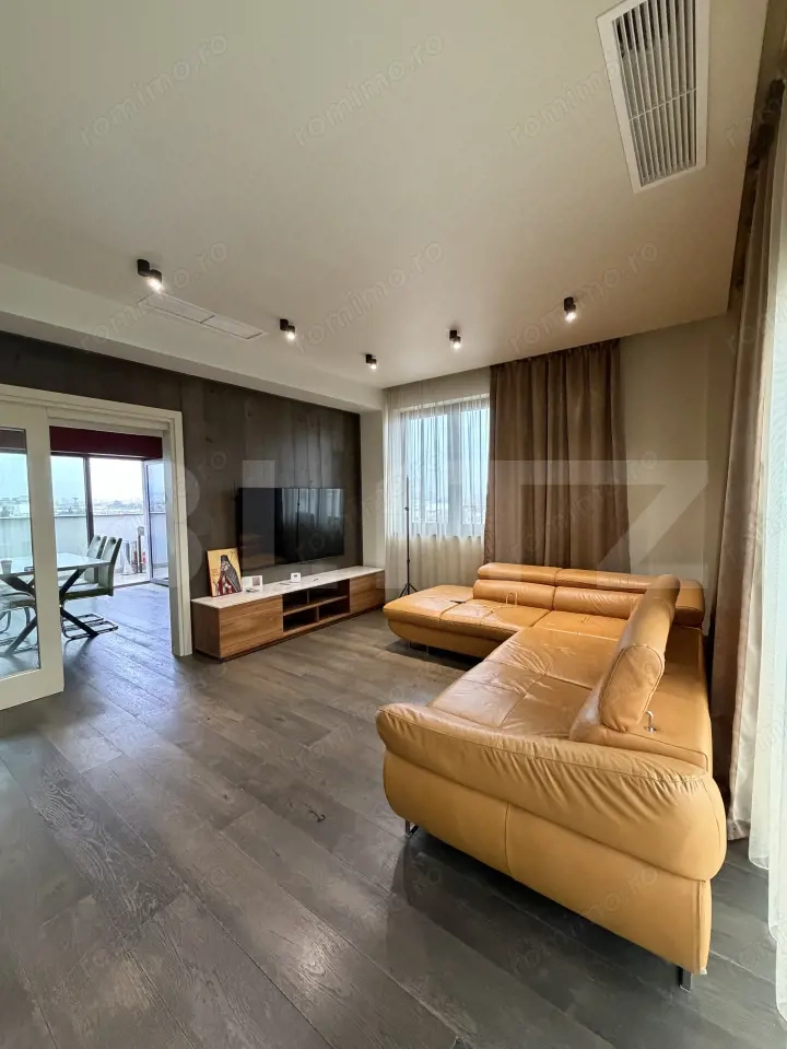 Apartament tip penthouse, 2 camere decomandate, terase panoramice, Rovine