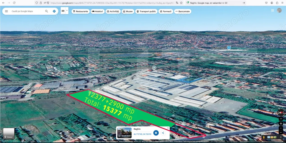 Teren intravilan generos + 2 case – 15.277 mp, front 30 m, multiple posibilități