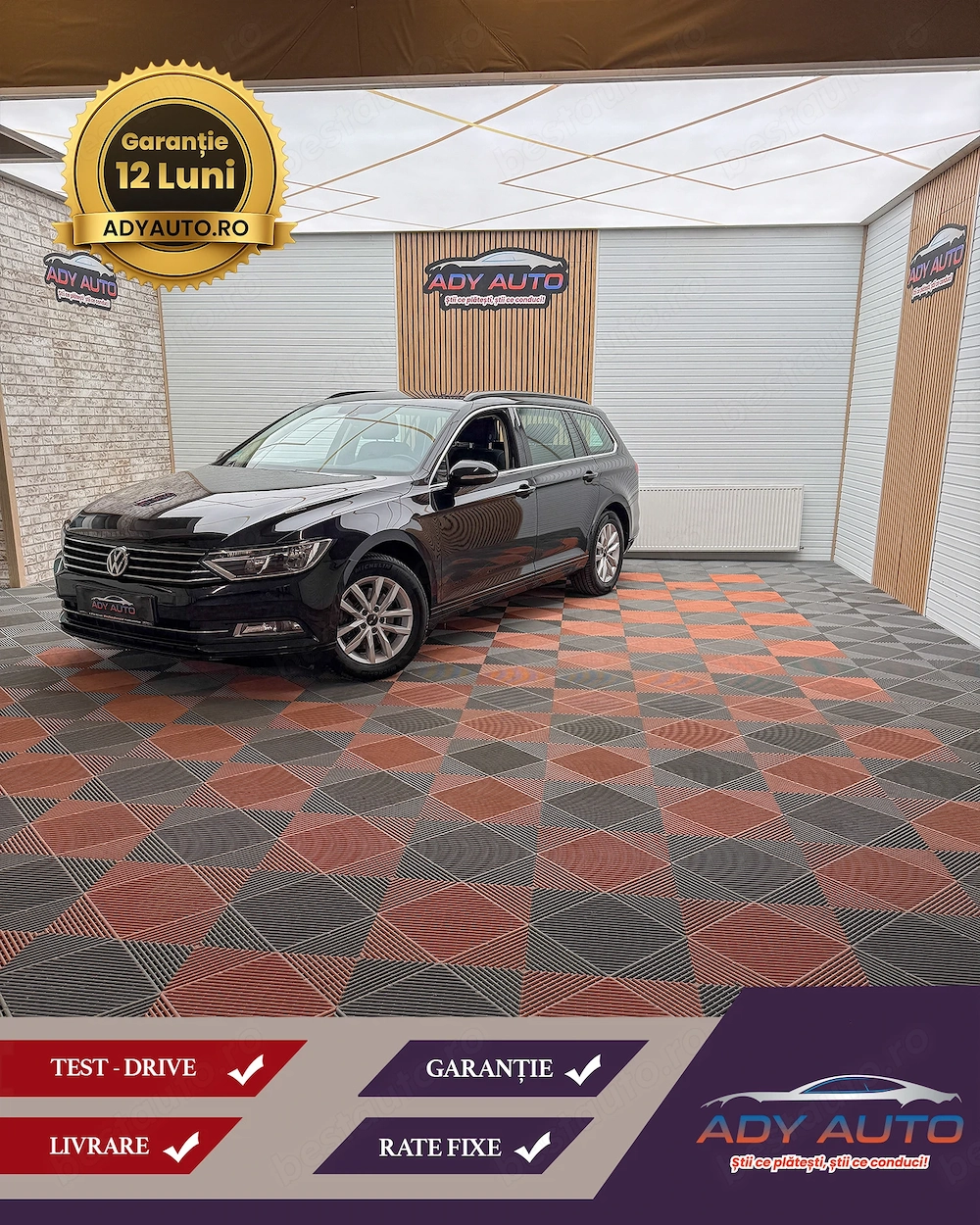  VW PASSAT 1,4 BENZINA 125 Cp   Euro 6 . An 2017 Decembrie . RAR+ITP. Garantie 12 luni  . Buy-Back 