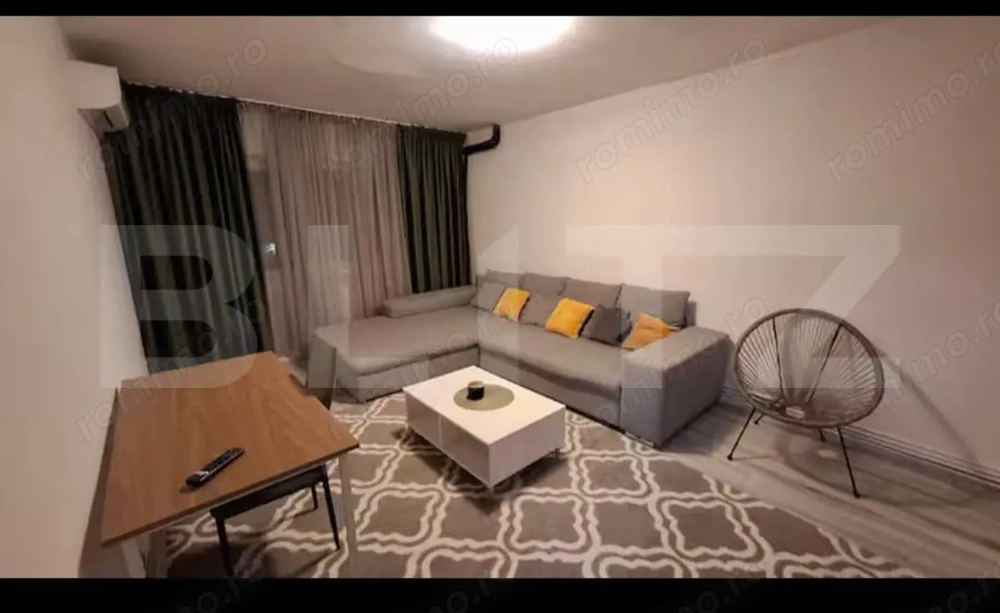 Apartament cu 3 camere, decomandat, etaj 1, centrala si AC, zona Ciuperca