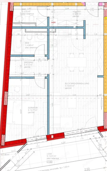 Bloc nou! apartament finisat de 2 camere, 2 bai, 61mp, Dambu Rotund
