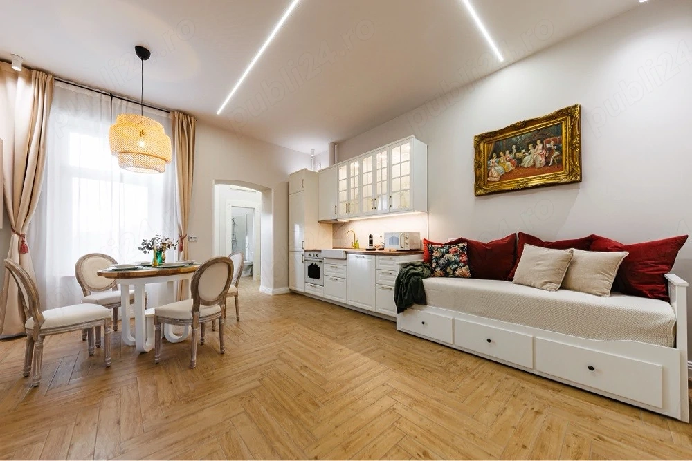     Apartament elegant 2 camere în Palatul Hanecker | vedere Bega | comision 0%|cladire istorica