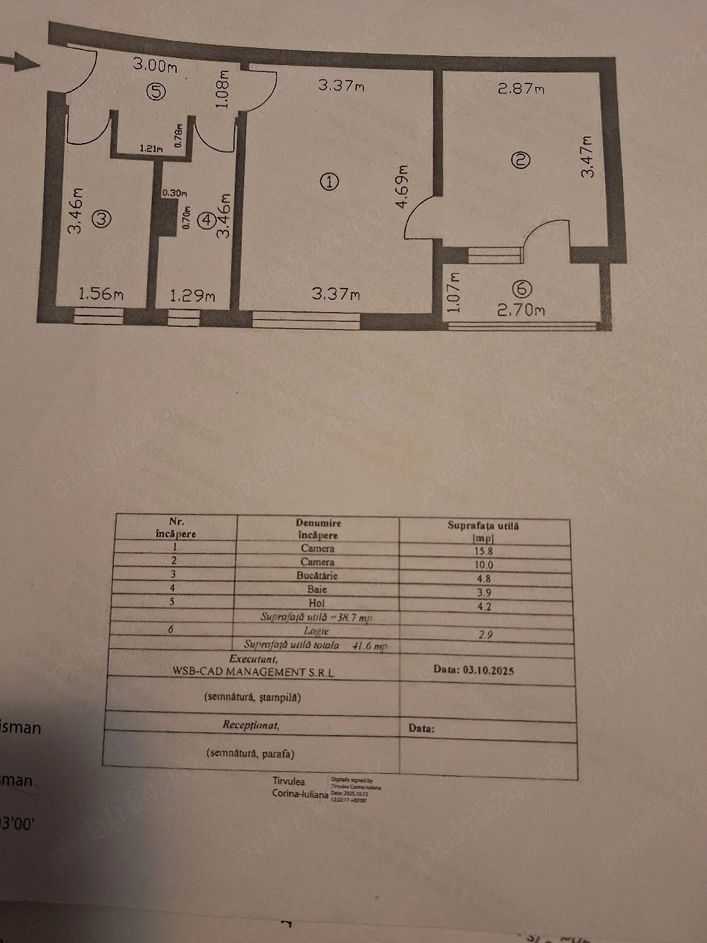 De vânzare apartament 2 camere