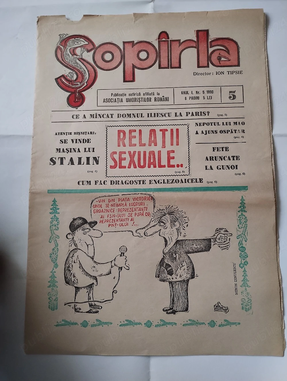 360. Revista de umor, Șopârla nr. 5, 1990