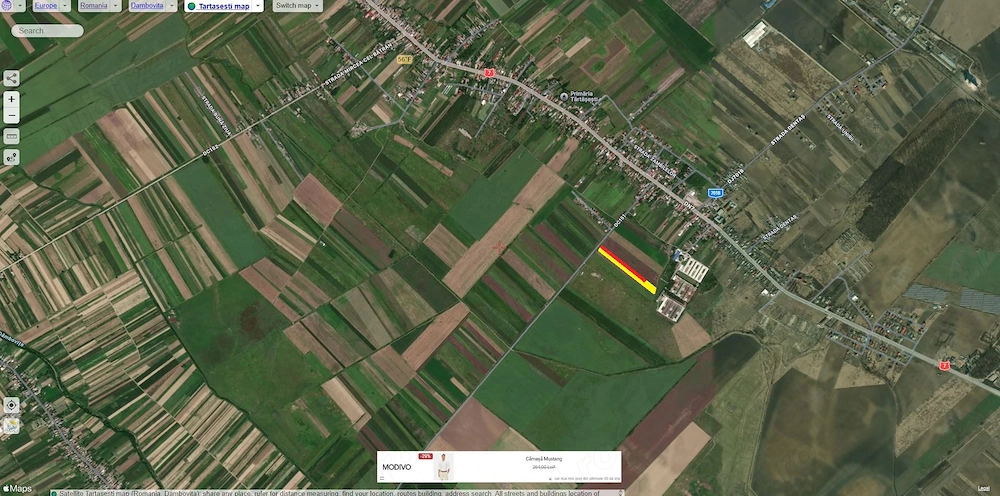 Tartasesti - Str. Giurgiului, 20.000 mp, teren intravilan in zona de case