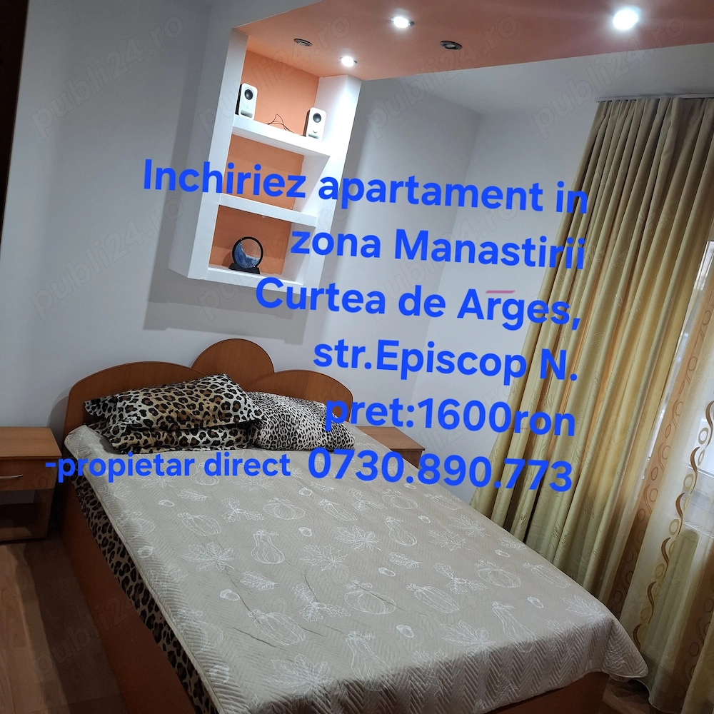 propietrar   incgiriez apartament 2 cam. mobilat si utilat in Curtea de Arges,str.Episcop N