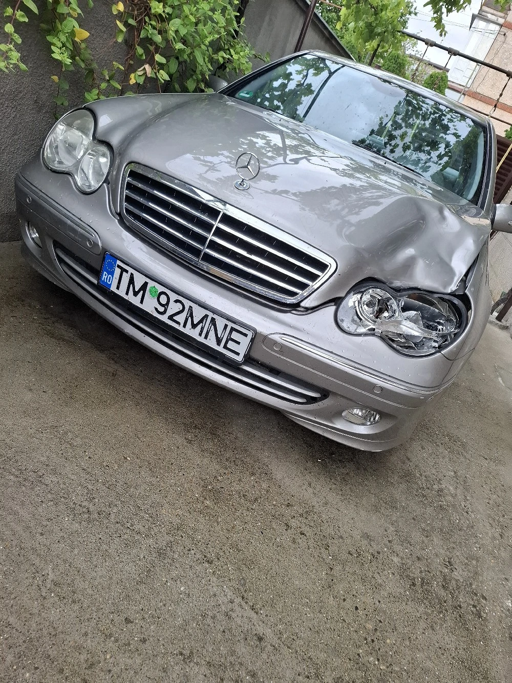 Mercedes c180 kompressor 143hp 2005 avariat