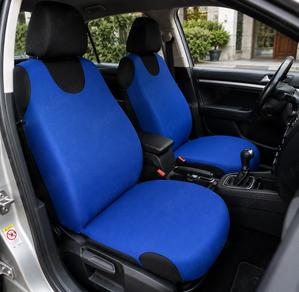 Huse scaun auto tip Maieu albastru