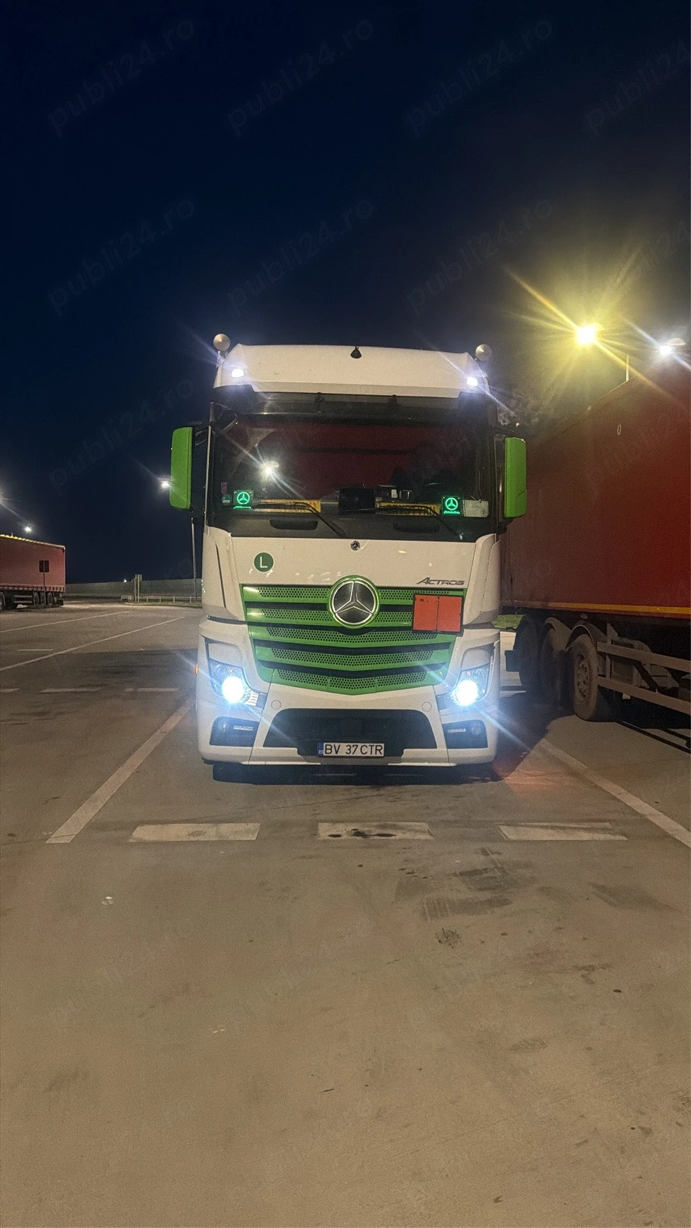 coducator auto camion mare tonaj tur retur 