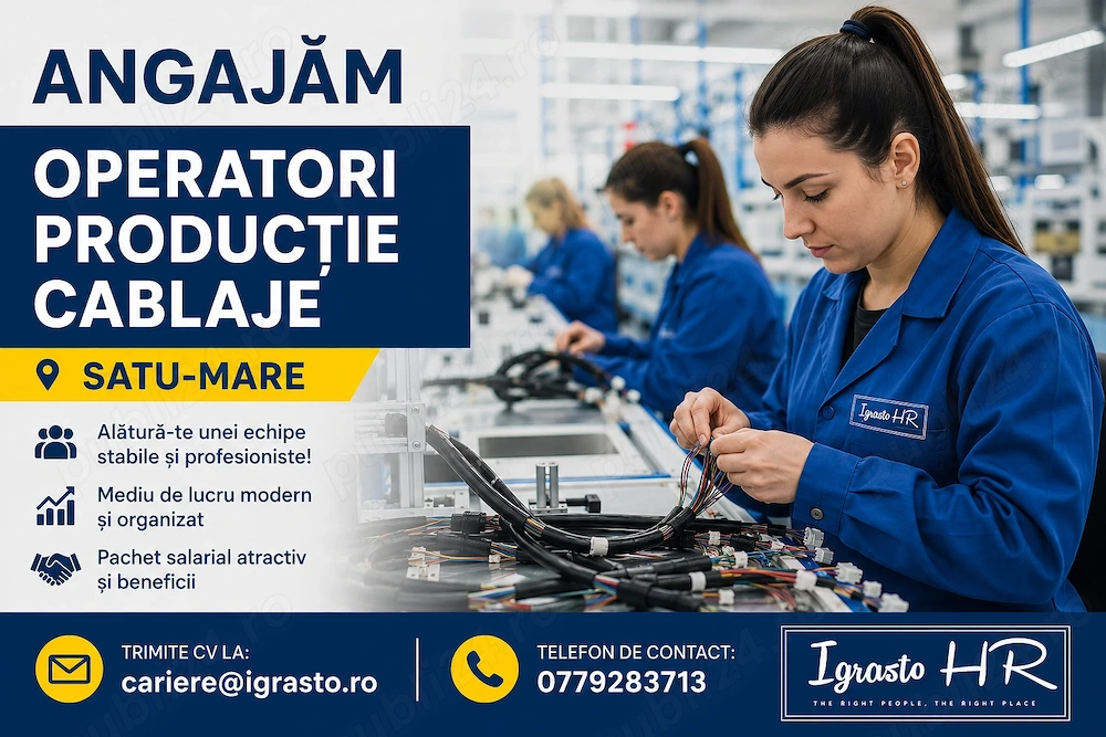 Igrasto HR Angajeaza operator productie in Satu Mare