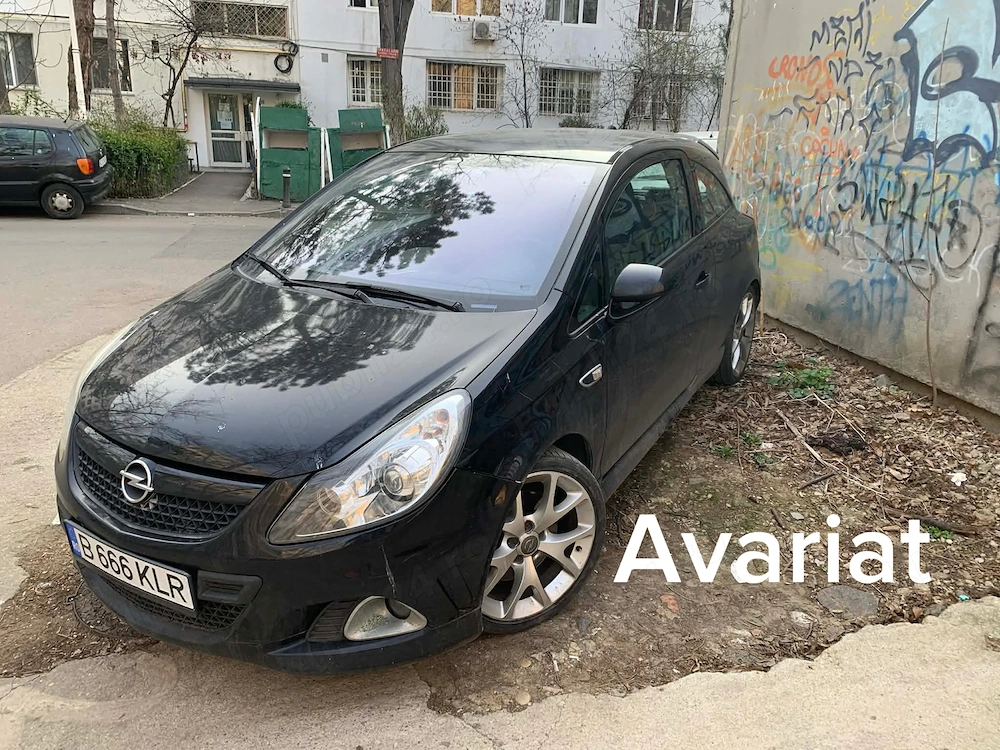 Opel Corsa OPC 1.6 Turbo 192 CP, proiect   reparatie   piese, motor bun, Recaro, fiscal pe loc