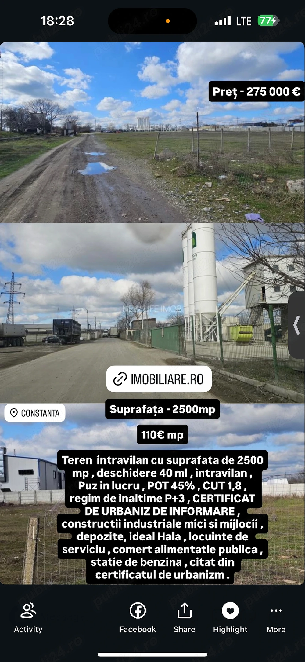 Teren de vânzare Constanța
