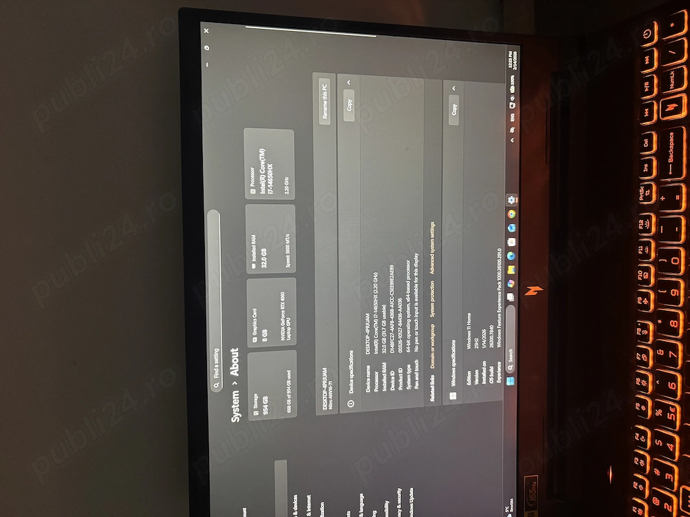 Acer nitro v16 i7 14650hx   rtx 4060   32gb ram   1tb ssd   garanție + full box + bonus