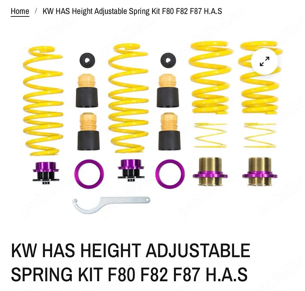 Arcuri Sport Reglabile BMW M2 M3 M4 F80 F82 F87 KW H.A.S