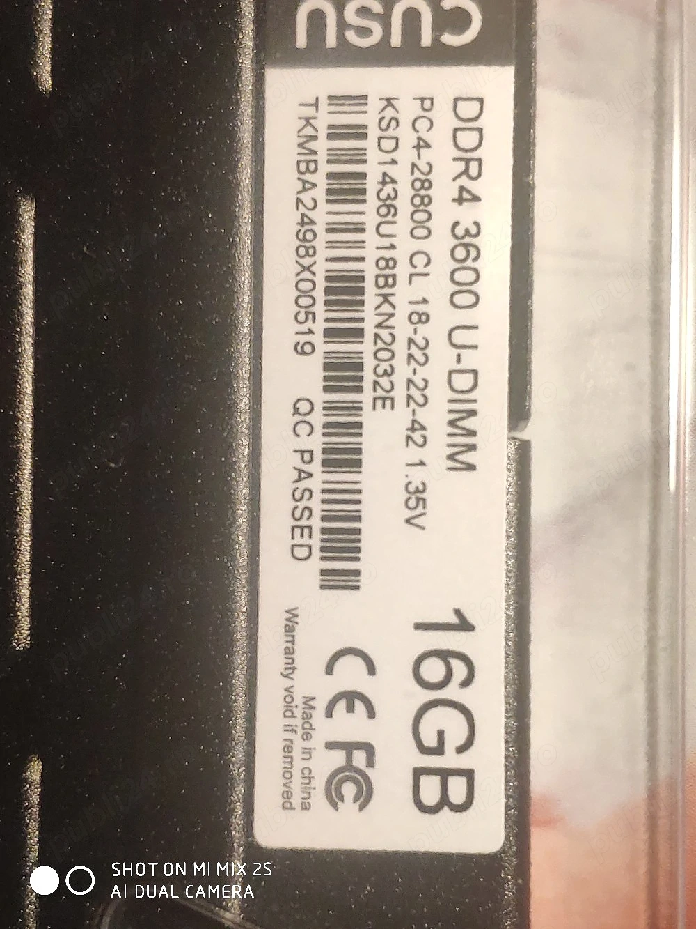 Vând RAM Desktop 3600 MHZ