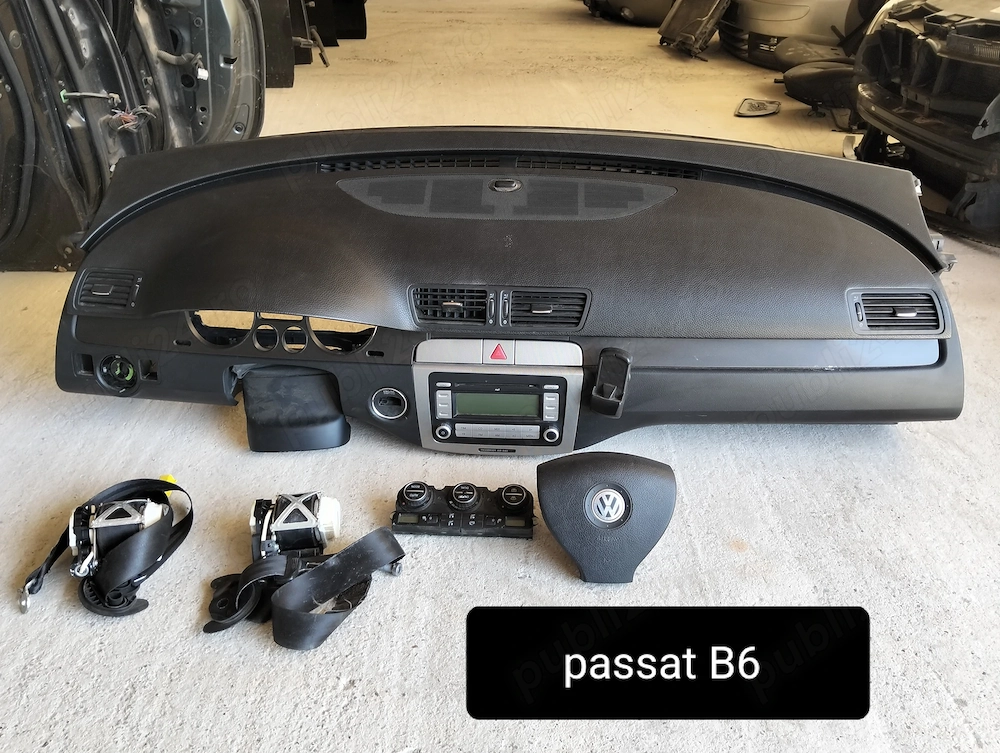 Planșa bord completă cu airbaguri centuri passat B6 
