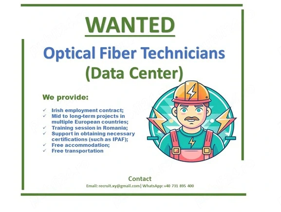 Tehnicieni Fibra Optica - Proiecte in UE