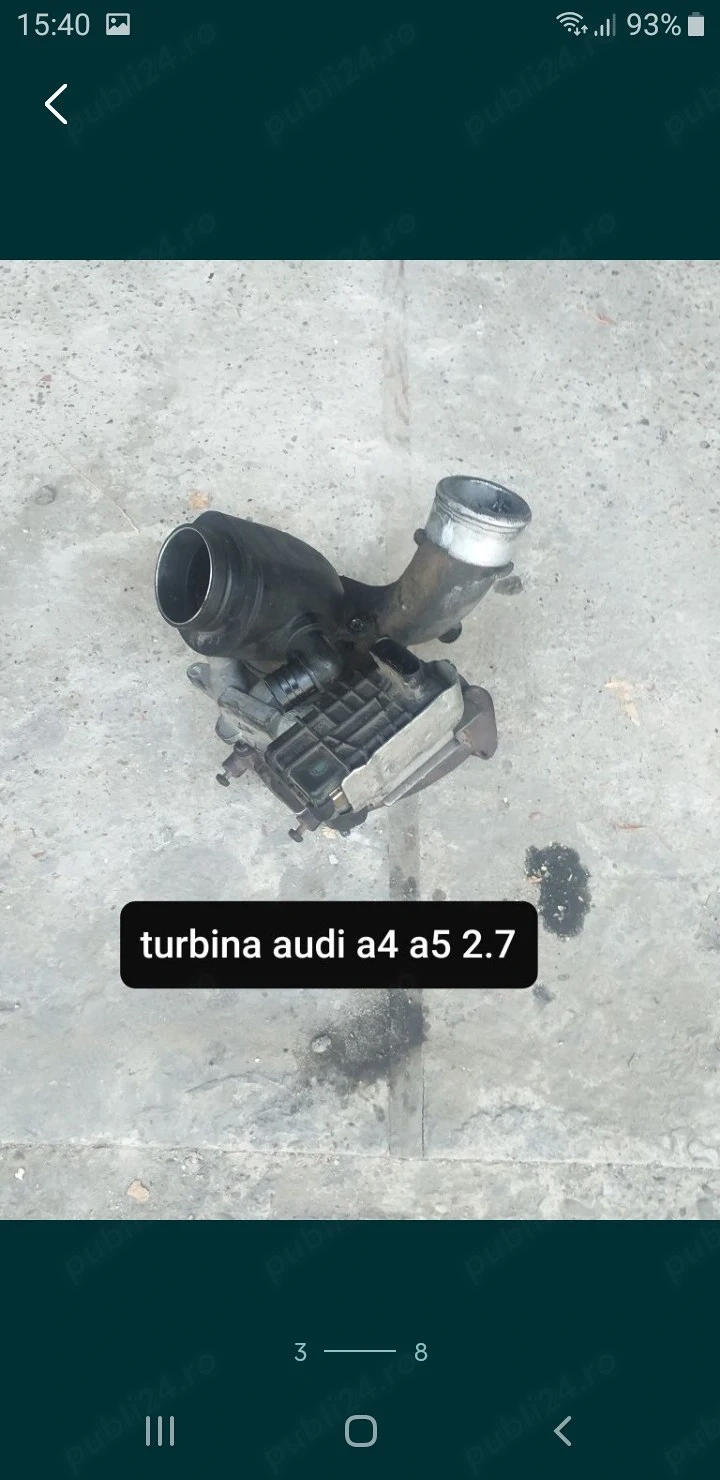 turbina audi A5 8t A4 b8 2.7 cgk cgka 
