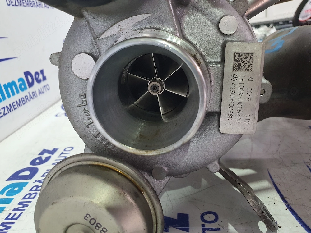 Turbina turbocompresor turbo A2700902980 181029-0025 Gla 250 60000km