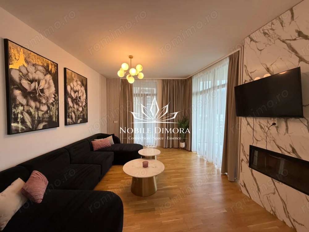 ISHO - Apartament cu 4 camere de lux, 2 bai, 2 balcoane, parcare privata