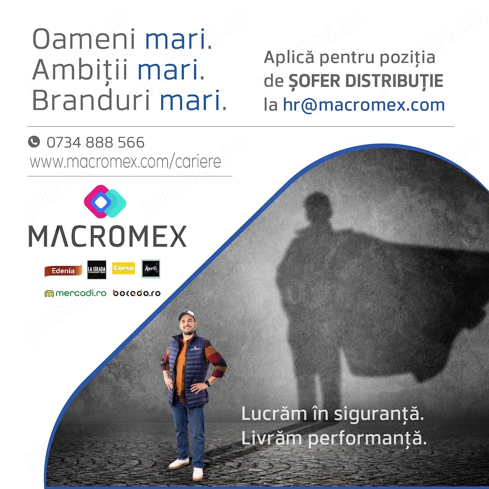Soferi Distribuție Categoria C - Arad