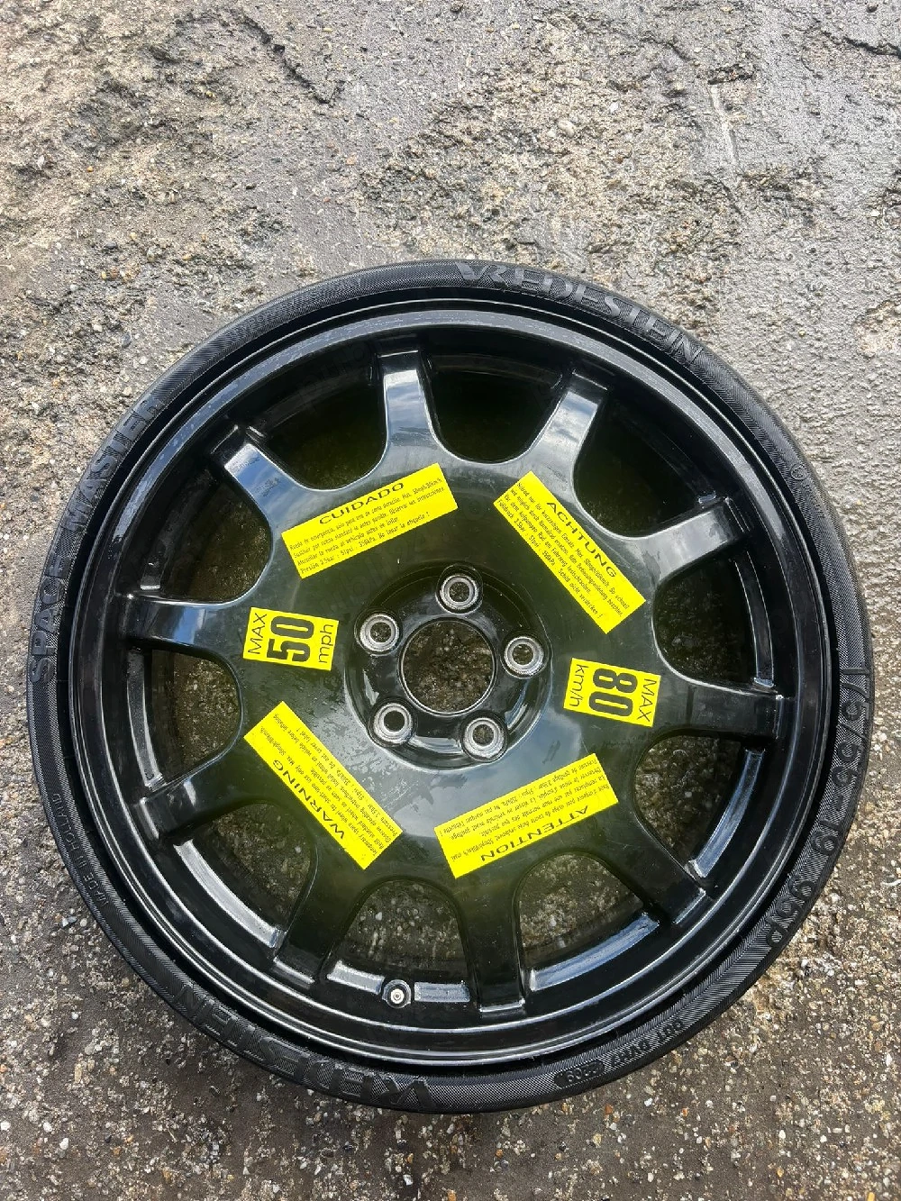 roata Rezerva audi q5 Q7 A6 ALLROAD cu 5x112 pe 195-75-18 slim-noua,originala