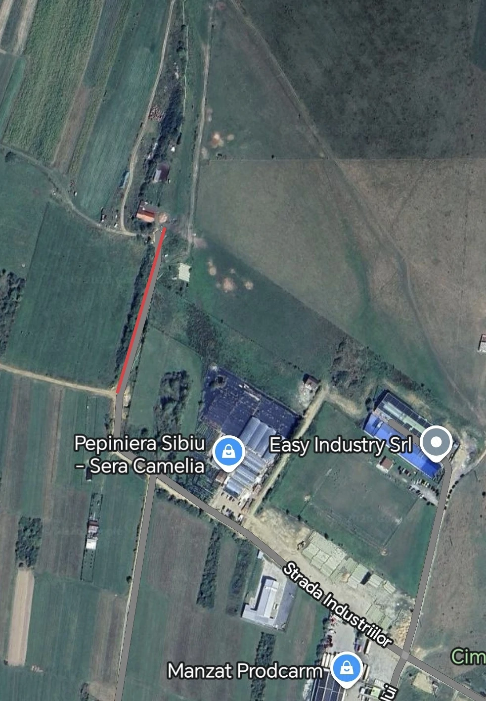 Vând teren intravilan industrial Poplaca Sibiu 