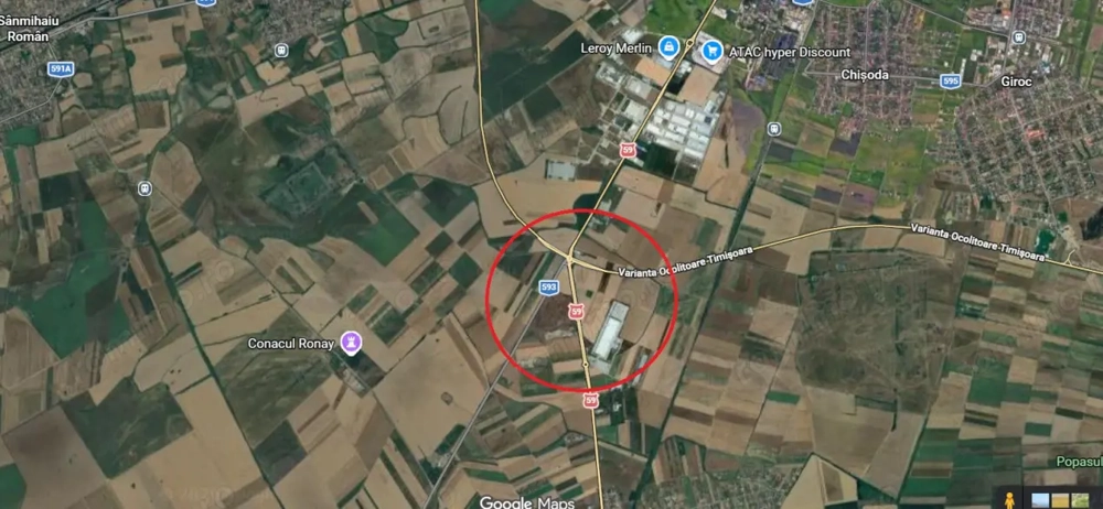 Sag - Teren extravilan cu potential industrial - S:2ha - FS la DJ593: 390ml