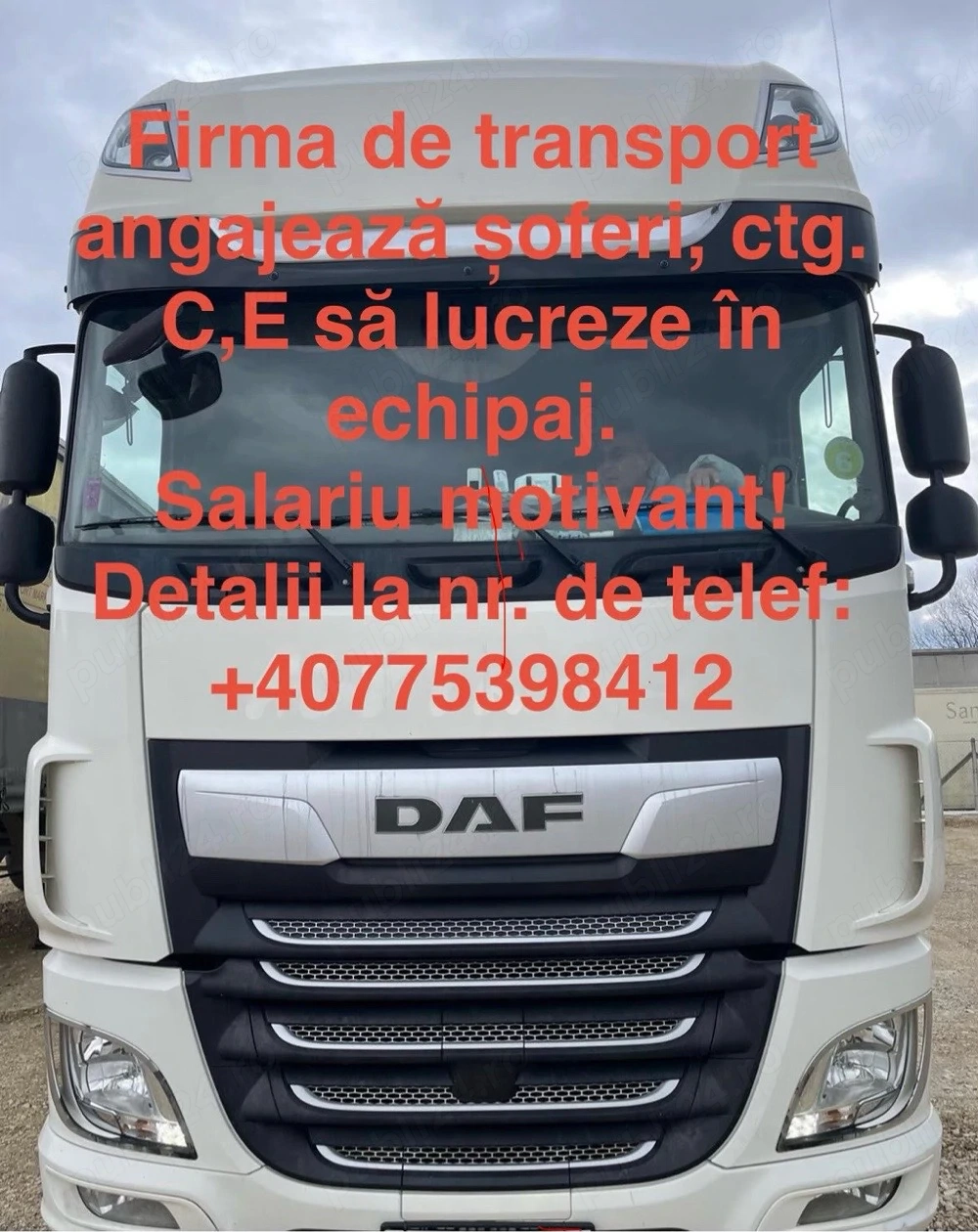 Angajări șoferi profestionisti