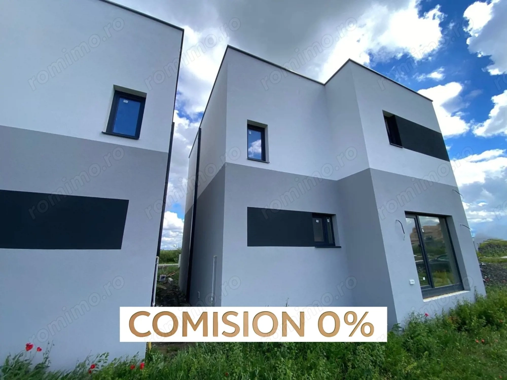 COMISION 0%, CASĂ MODERNĂ IN SACALAZ, 4 Camere, 102 mp, 290 mp Teren