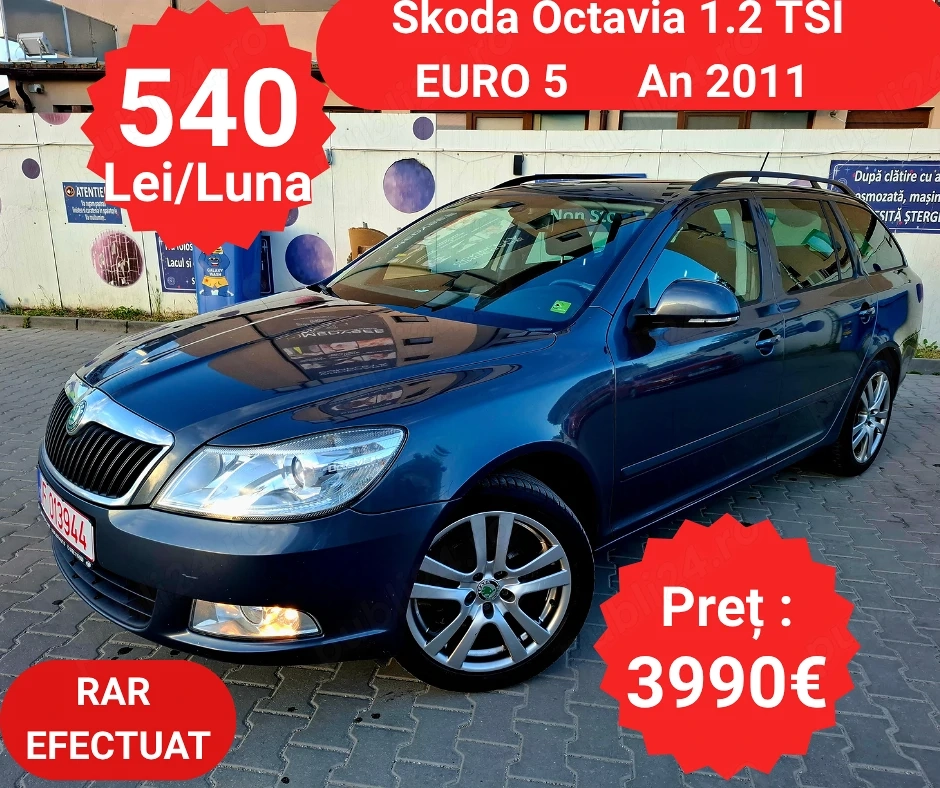 Skoda Octavia 1.2 TSI - RATE de la 540 Lei pe Luna