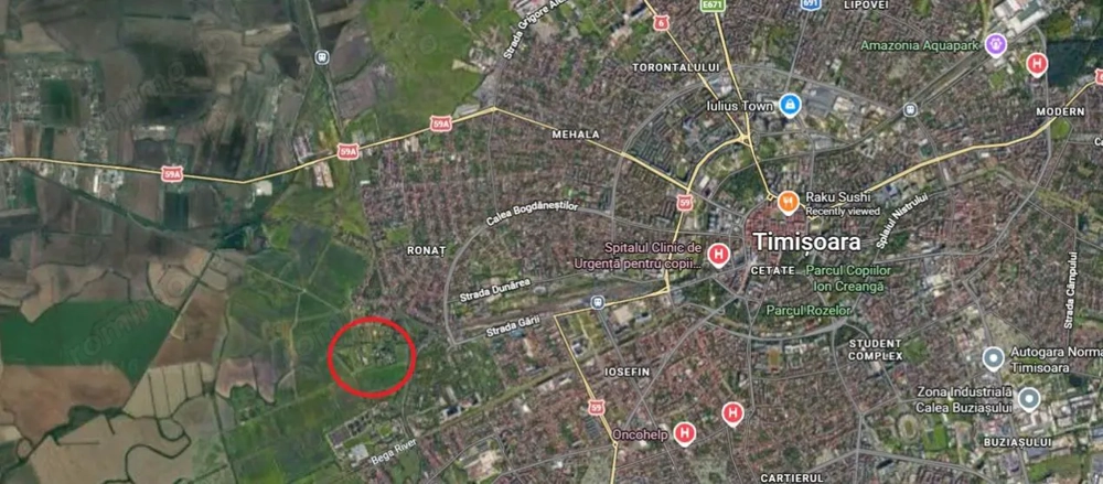 Ronat - Teren intravilan - S: 5876mp - Investitie PUZ