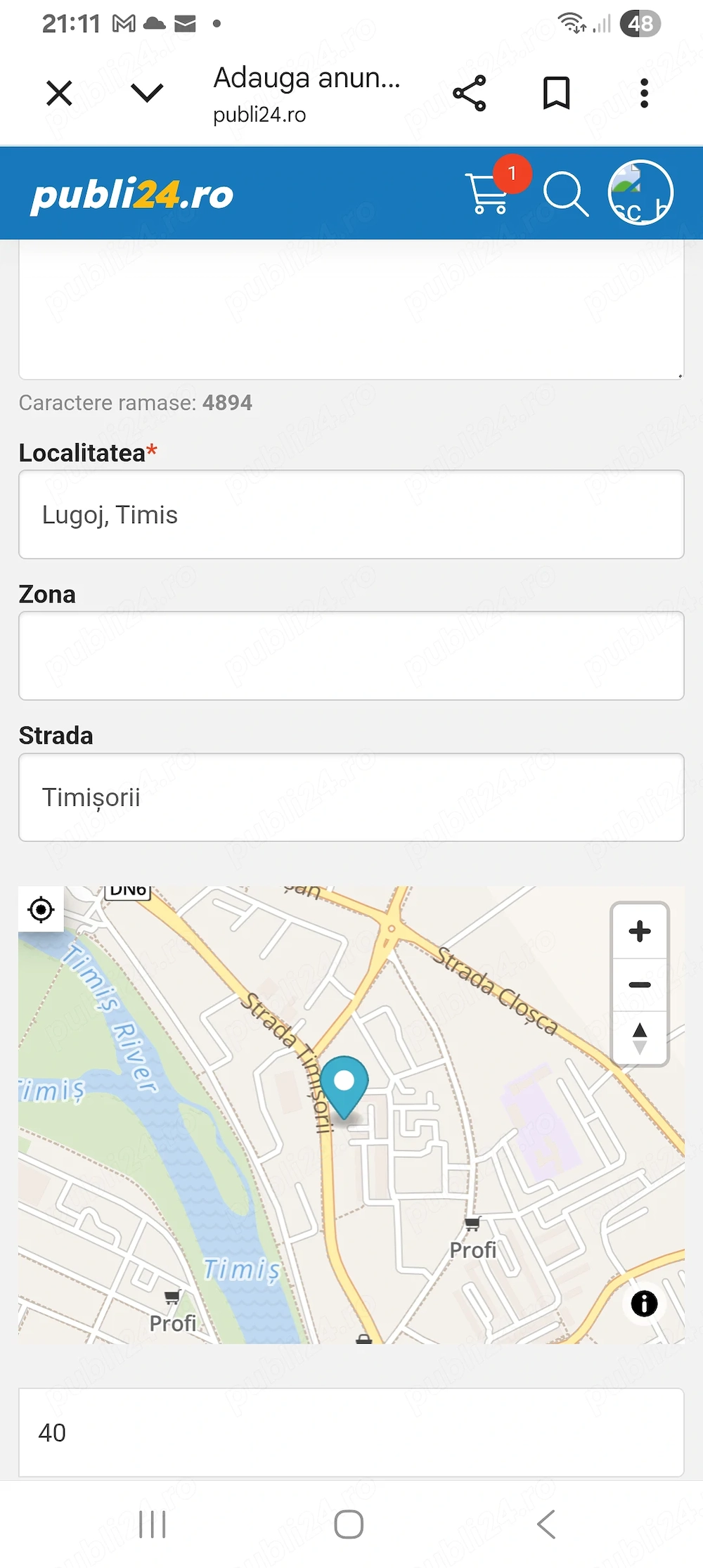 Inchiriez spatiu comercial str timisorii 