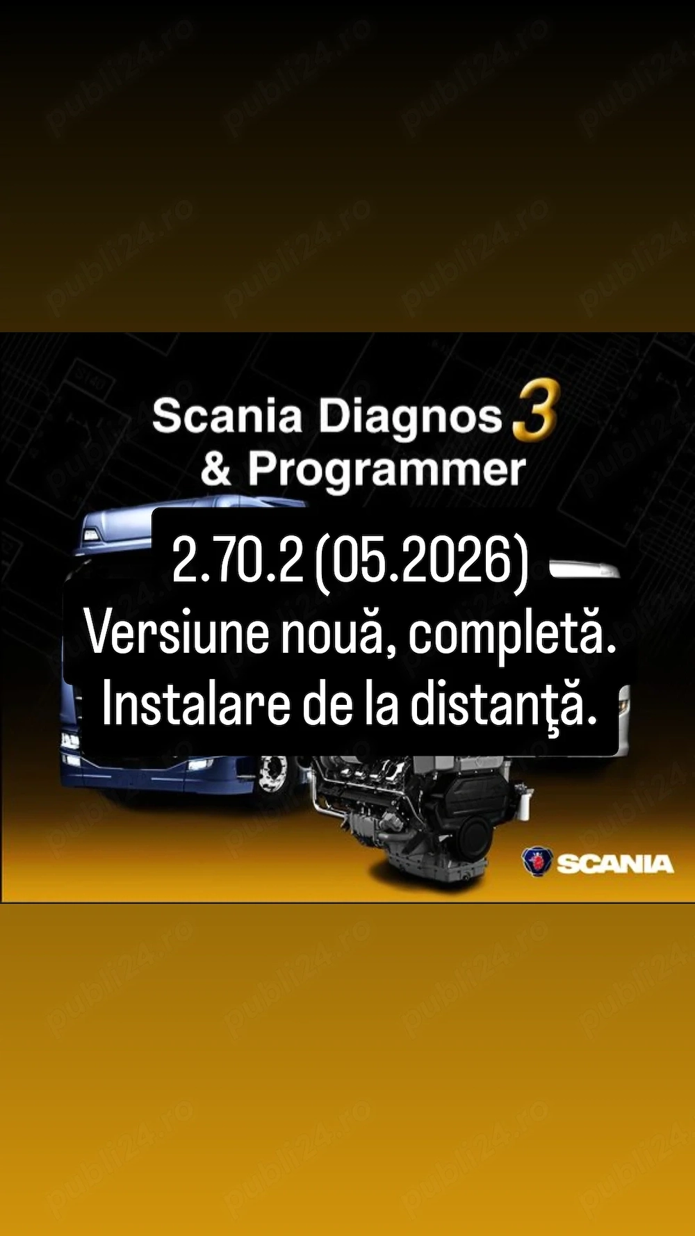 Scania SDP3 2.70.2 2026. Instalare de la distanță