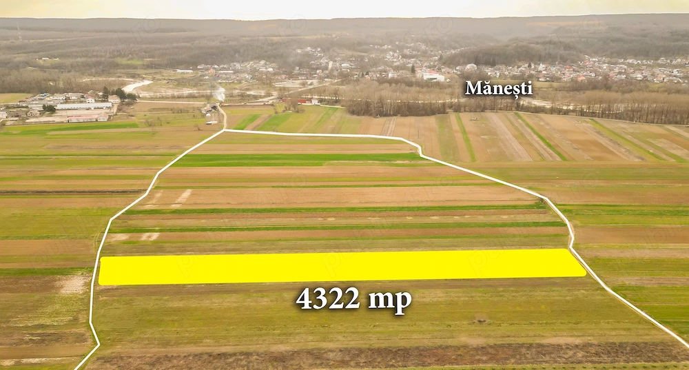 Teren agricol pe Valea Dâmboviței la Mănești 4322 mp