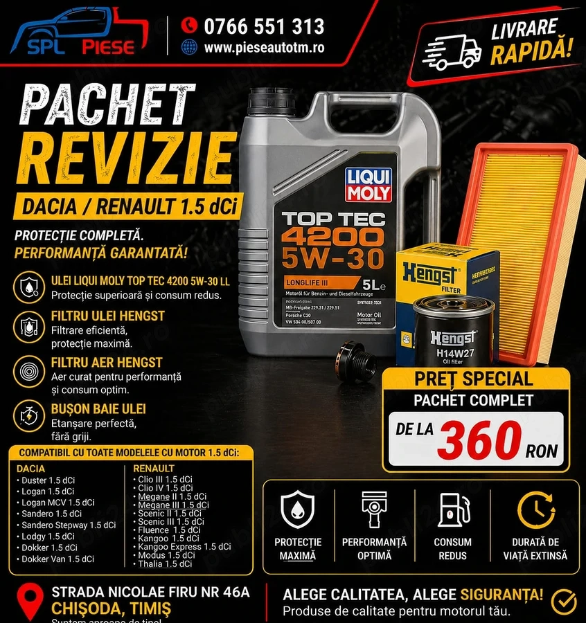 Pachet Revizie Dacia