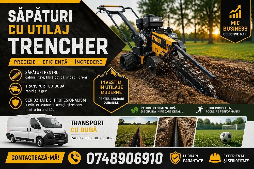 Săpături mecanizate