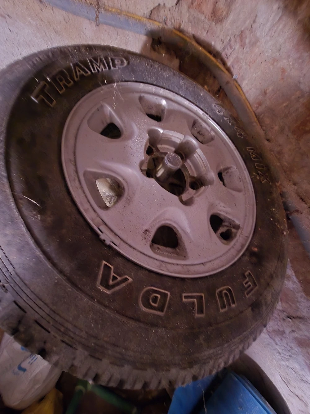 set roti originale 15" Suzuki Vitara mk1 - jante aliaj, anvelope iarna vechi 