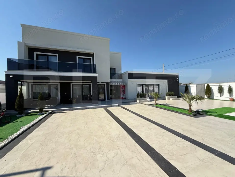 Vilă cu piscină ultrafinisată 179 mp utili, 560 mp teren, zona Selgros