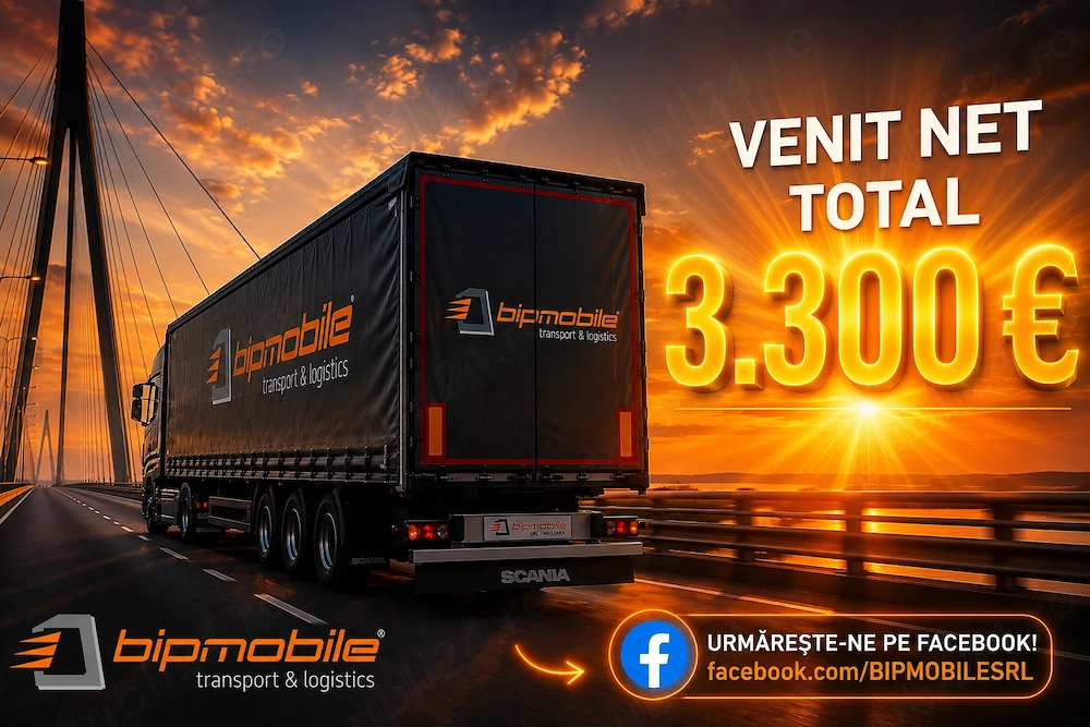 BIPMOBILE Srl - SOFER PROFESIONIST comunitate marfuri generale